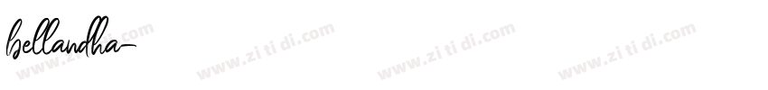 bellandha字体转换