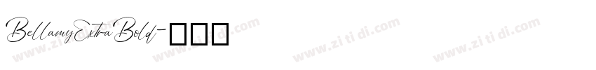 BellamyExtraBold字体转换
