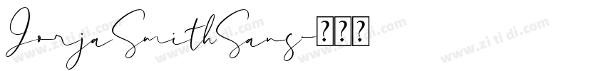 JorjaSmithSans字体转换