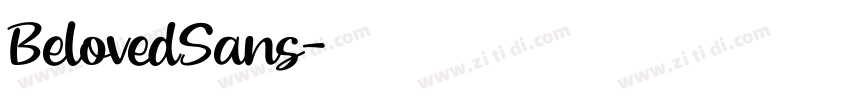 BelovedSans字体转换