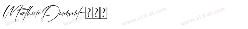 MarthineDiamond字体转换
