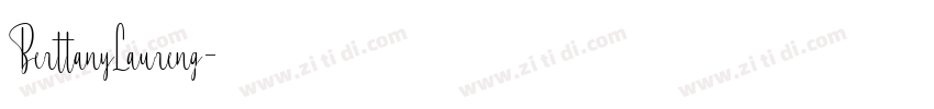 BerttanyLaureng字体转换
