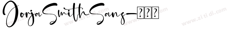 JorjaSmithSans字体转换