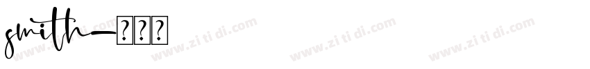 smith字体转换