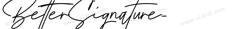 BetterSignature字体转换