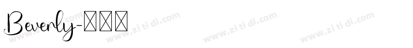 Beverly字体转换