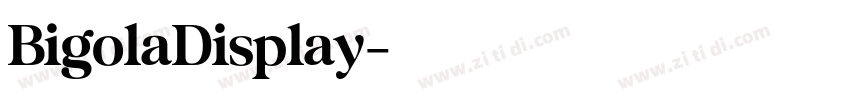 BigolaDisplay字体转换