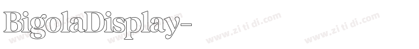 BigolaDisplay字体转换