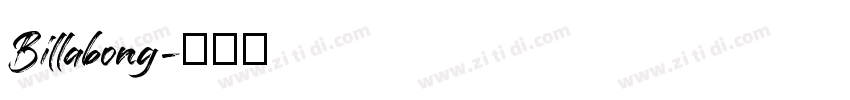 Billabong字体转换