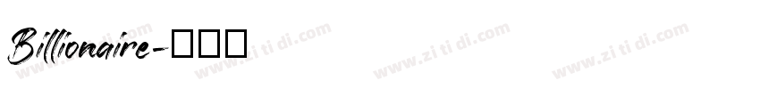 Billionaire字体转换