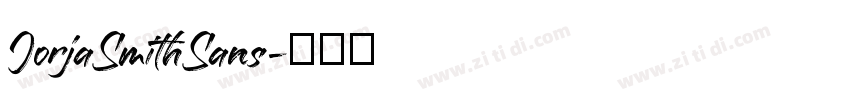 JorjaSmithSans字体转换