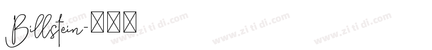 Billstein字体转换