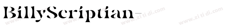 BillyScriptian字体转换