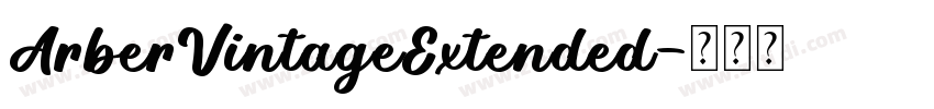 ArberVintageExtended字体转换