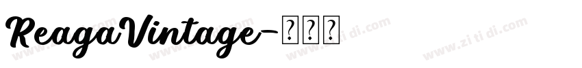 ReagaVintage字体转换