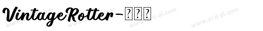 VintageRotter字体转换