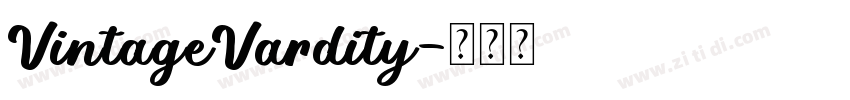 VintageVardity字体转换