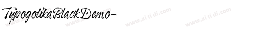 TypogotikaBlackDemo字体转换