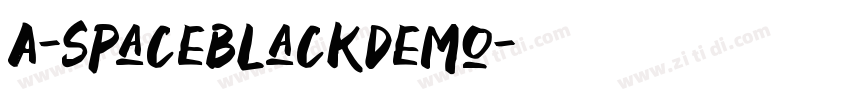 A-SpaceBlackDemo字体转换