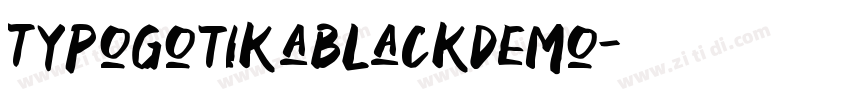 TypogotikaBlackDemo字体转换