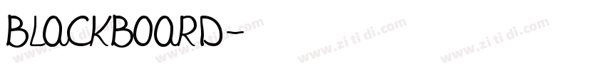 BLACKBOARD字体转换