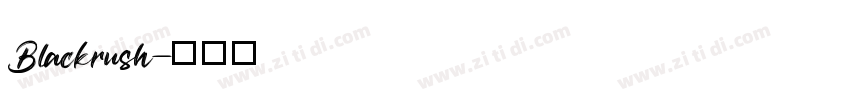 Blackrush字体转换