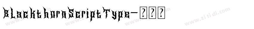 BlackthornScriptType字体转换