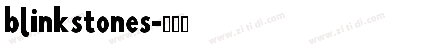 blinkstones字体转换
