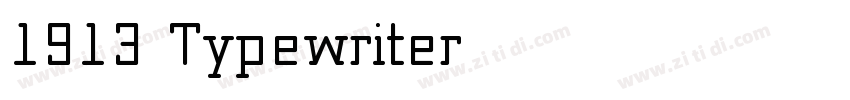 1913_Typewriter字体转换