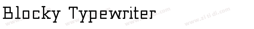 Blocky_Typewriter字体转换