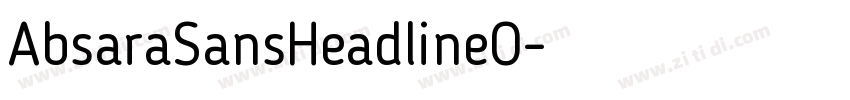 AbsaraSansHeadlineO字体转换