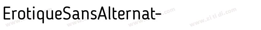 ErotiqueSansAlternat字体转换