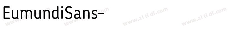 EumundiSans字体转换