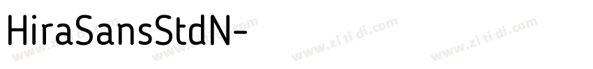 HiraSansStdN字体转换