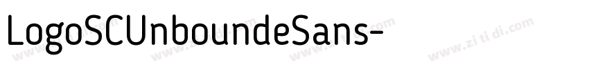 LogoSCUnboundeSans字体转换