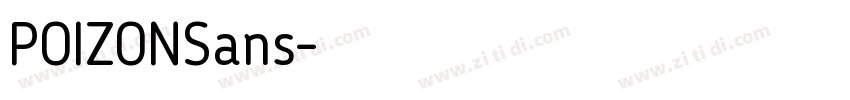 POIZONSans字体转换