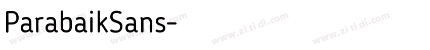 ParabaikSans字体转换