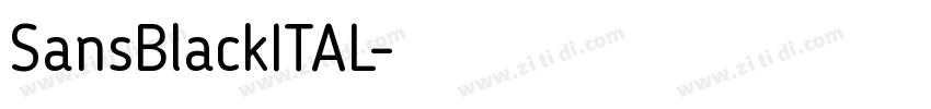 SansBlackITAL字体转换