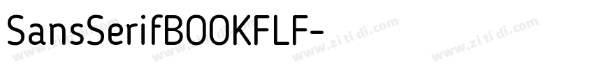 SansSerifBOOKFLF字体转换