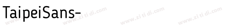 TaipeiSans字体转换