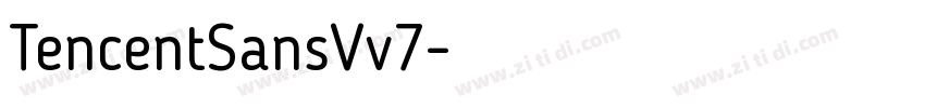 TencentSansVv7字体转换