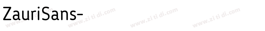 ZauriSans字体转换