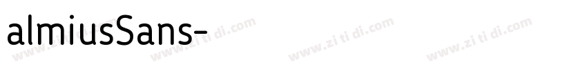 almiusSans字体转换