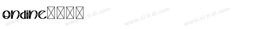 ondine字体转换