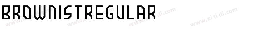 Brownistregular字体转换