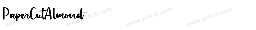 PaperCutAlmond字体转换