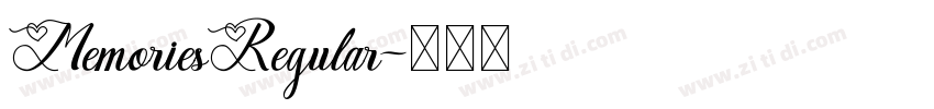 MemoriesRegular字体转换