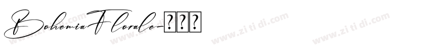 BohemiaFlorale字体转换