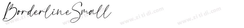 BorderlineSmall字体转换