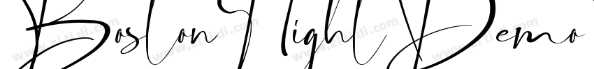 BostonNightDemoRegul字体转换